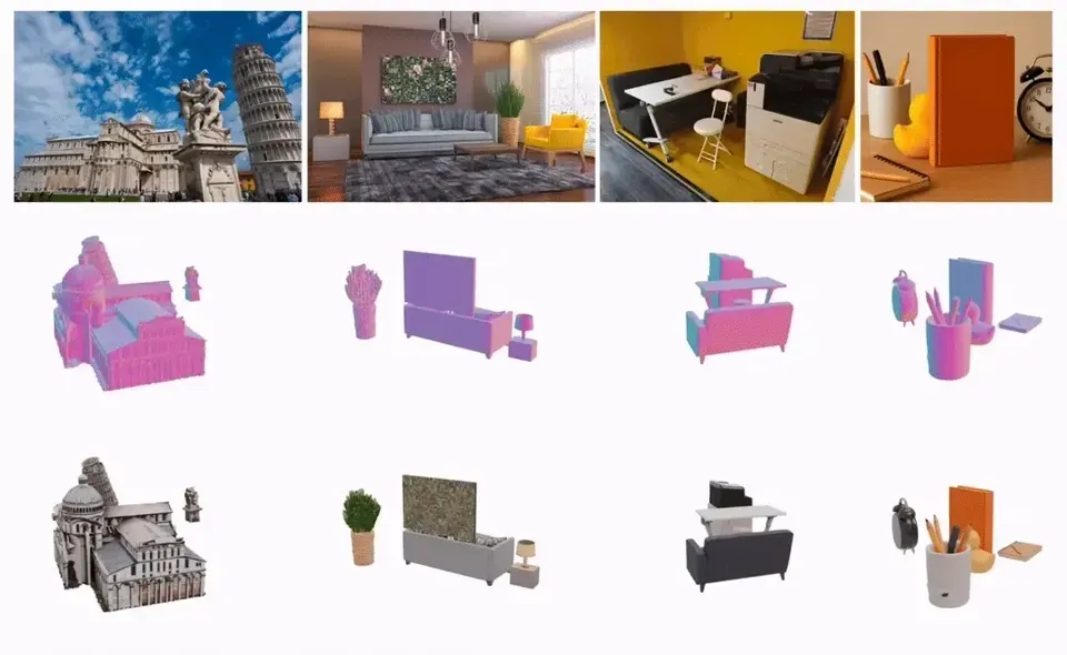 一张图生成任意场景3D模型，部分遮挡也不怕｜IDEA x 光影焕像联合开源
