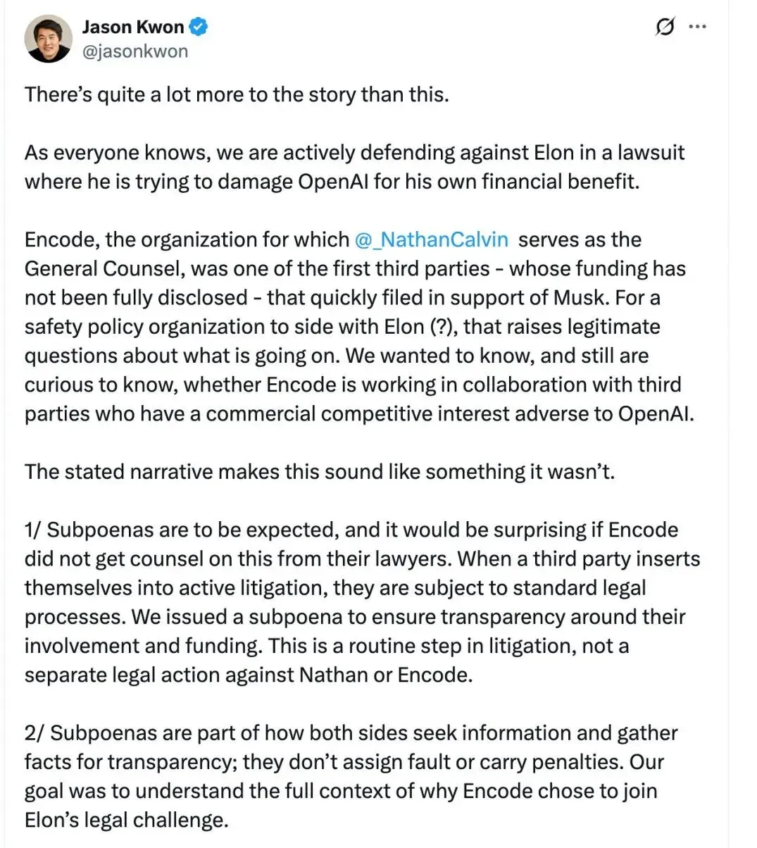 风波再起，OpenAI被指通过警方向AI监管倡导者施压，马斯克锐评其「建立在谎言之上」