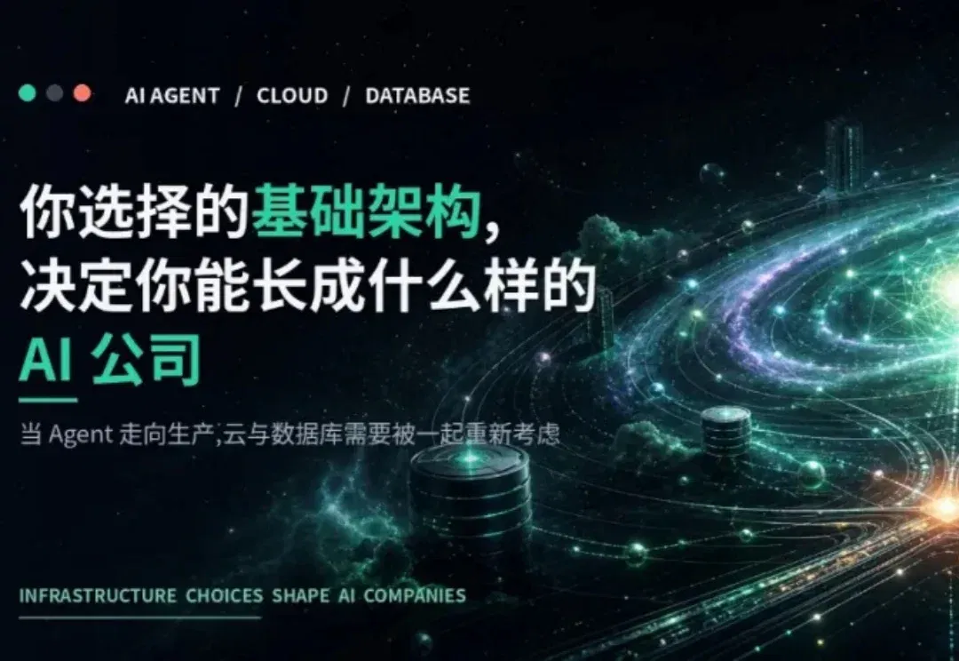 你选择的基础架构，决定你能长成什么样的 AI 公司