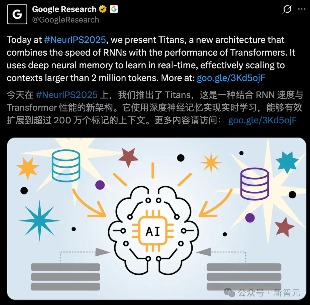 谷歌祭出Transformer杀手，8年首次大突破！掌门人划出AGI死线