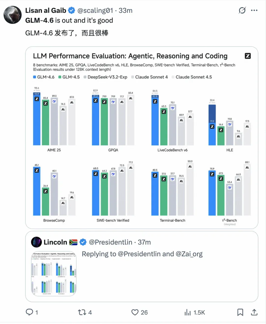 节前重磅:开源旗舰模型新SOTA,智谱GLM-4.6问世
