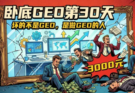 卧底GEO完结：别骂了，问题不在技术，在人心