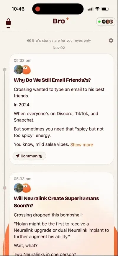 不当导师，只当损友：这款登顶App Store的AI「好Bro」，只想和你一起刷手机