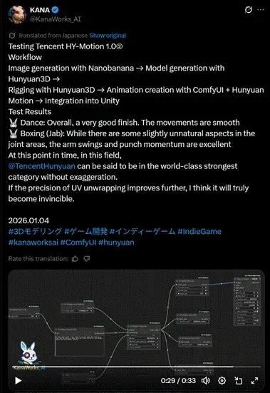 让AI当「动作导演」：腾讯混元动作大模型开源，听懂模糊指令，生成高质量3D角色动画