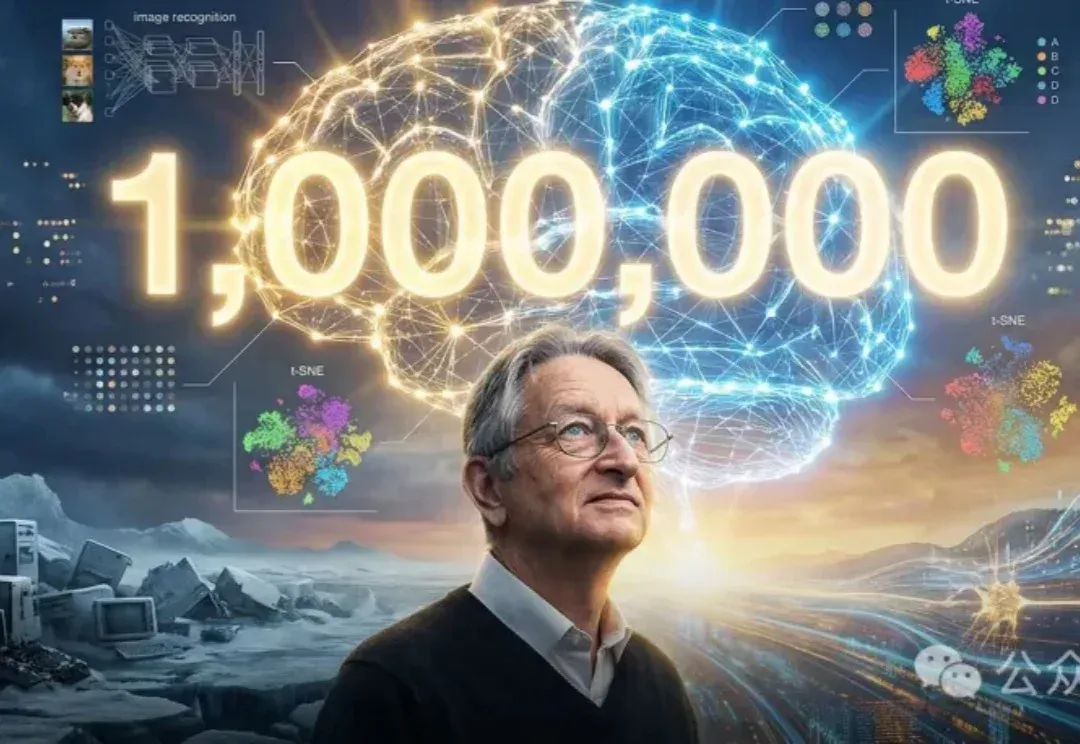 AI教父Geoffrey Hinton，全球第二个百万引用科学家！
