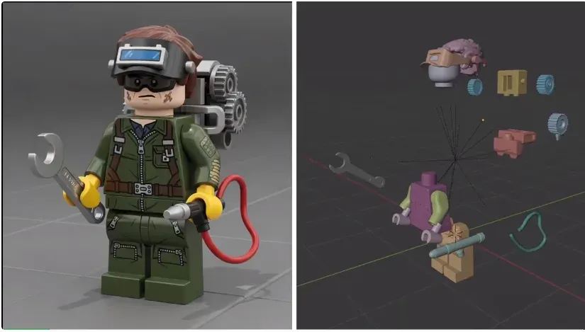 首个3D生成解构模型PartCrafter问世，GitHub狂揽2k星标