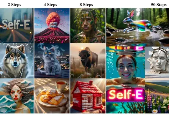 解锁任意步数文生图，港大&Adobe全新Self-E框架学会自我评估