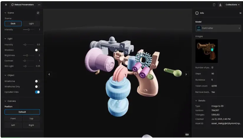首个3D生成解构模型PartCrafter问世，GitHub狂揽2k星标