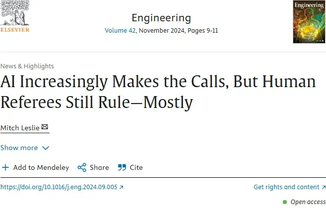 AI执裁渐成常态，人类裁判仍掌大局 Engineering