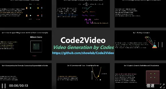 Code2Video：代码驱动、智能体协同、精准可控的教学视频生成