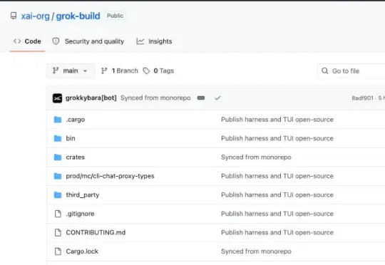 马斯克连夜开源Grok Build，但84万行代码里还留着上传用户整个代码库的痕迹
