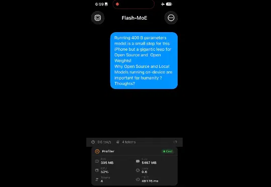 不可思议！400B大模型在iPhone上跑起来了