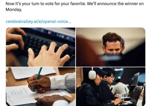 OpenAI 语音黑客松四强出炉，他们是：断指外科医生、AI 家教、虚拟会议室和 App 消灭者