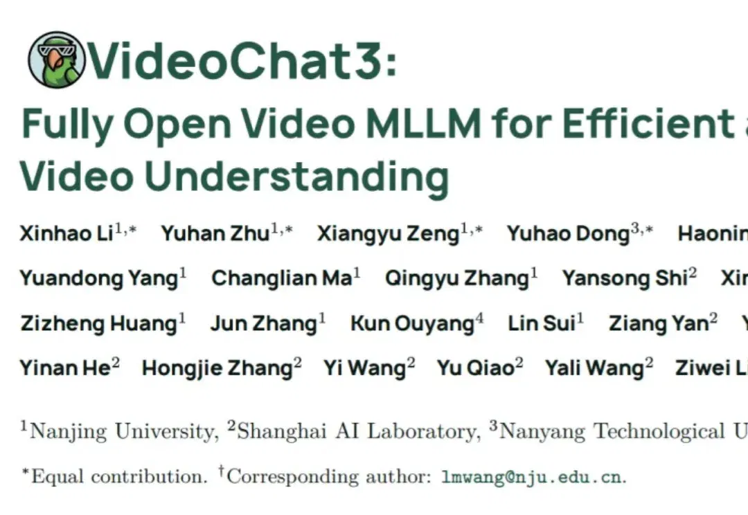 打通感知-理解-交互链路，全栈视频理解大模型VideoChat3开源了