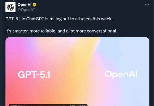 OpenAI新模型GPT-5.1发布，不跑分不刷榜，主打一个说人话
