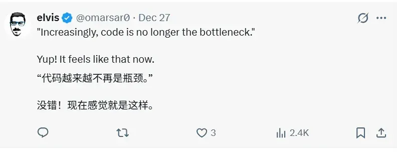 CC之父自曝实际生产数据：30天，259个PR，共497次提交，全由CC编写！Claude可以连续数天运行，代码已不再是瓶颈