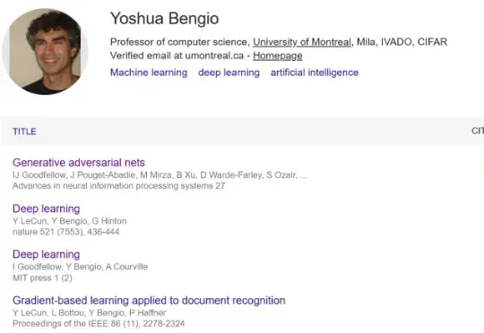 Yoshua Bengio，刚刚成为全球首个百万引用科学家！