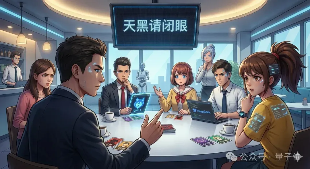AI狼人杀终极决战！GPT、Qwen、DeepSeek大乱斗，人类高玩汗流浃背