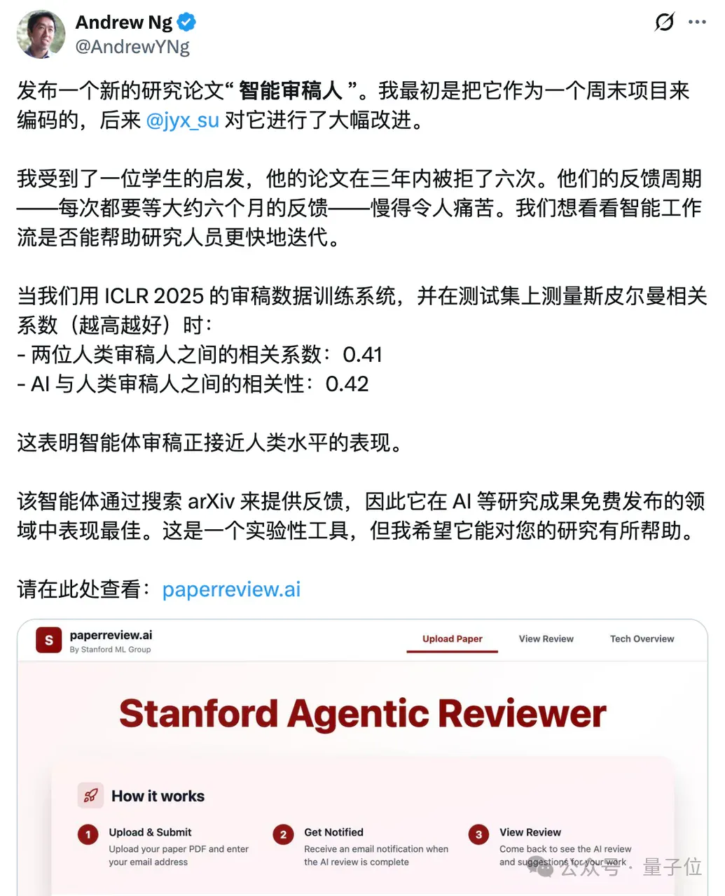 学生3年投稿6次被拒，于是吴恩达亲手搓了个评审Agent