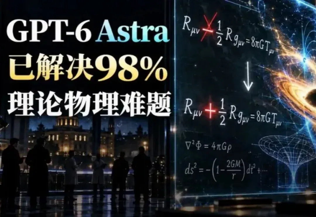 哈佛谷歌惊人研究：GPT-6 Astra已解决98%世界级物理难题！