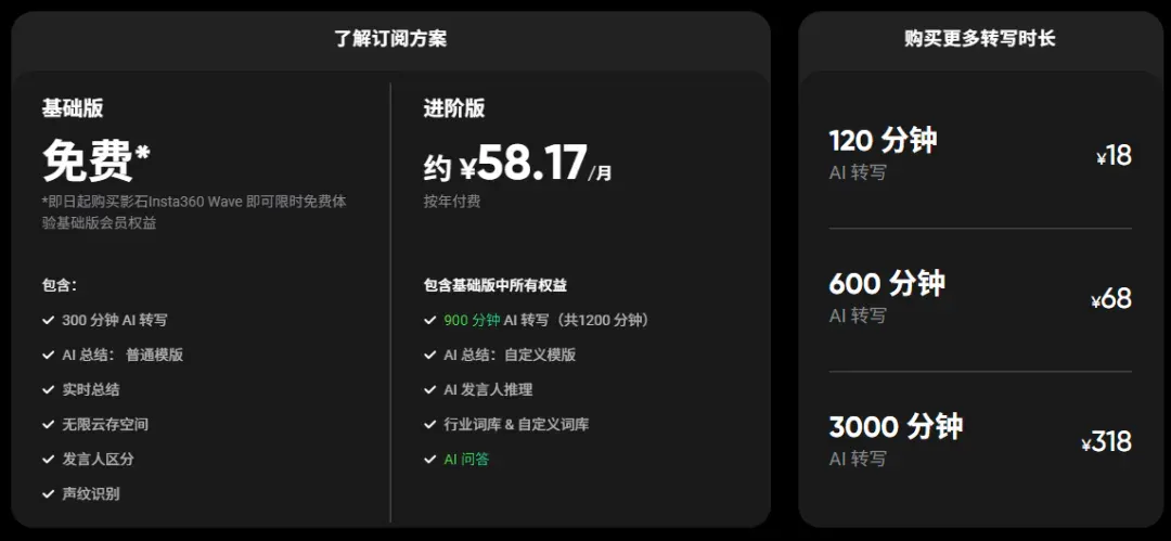 火爆的AI转录，影石为什么也入局？