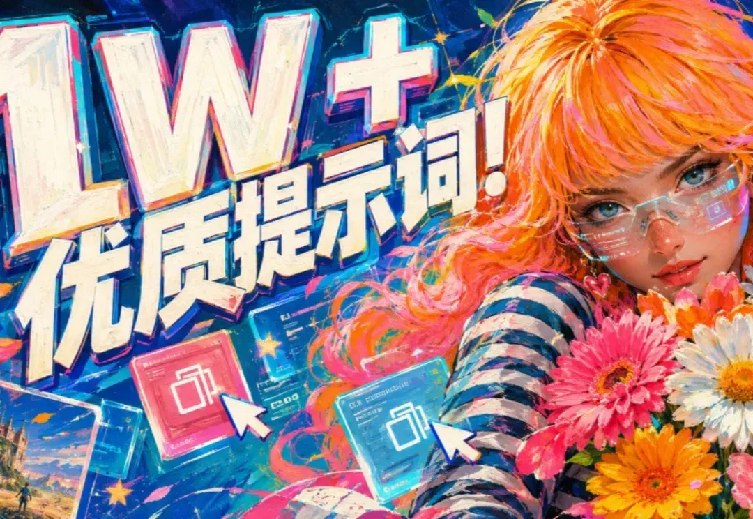 1W+优质提示词！这个网站塞满了神级AI出图Prompt，复制就能直接用