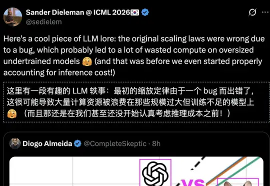 OpenAI塌房！Scaling law原作曝bug，万亿算力全白烧
