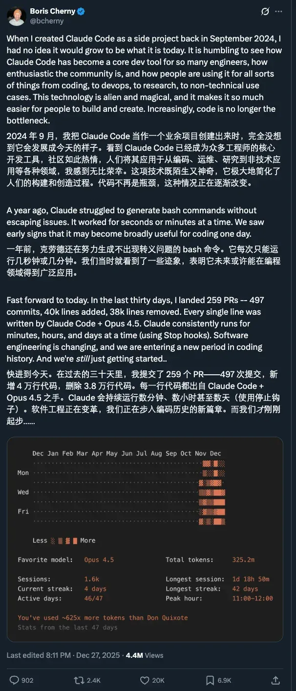 谁家更新日志那么长啊？Claude Code版本更新引围观，1096次提交一口气上线