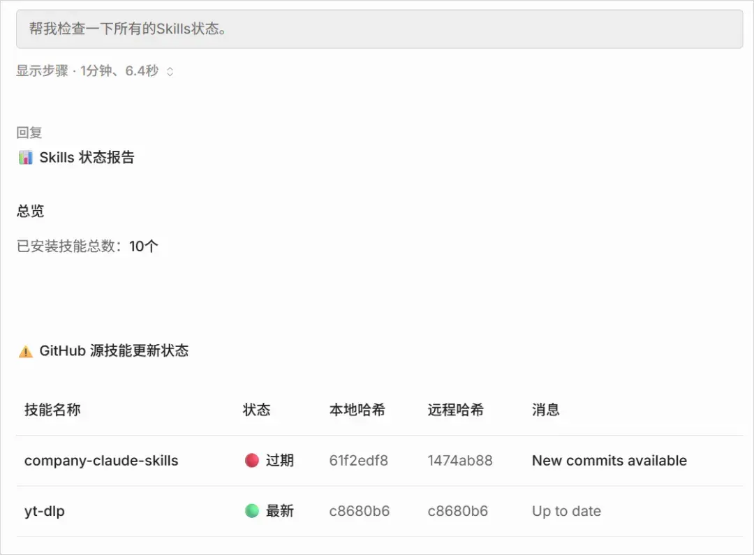 我们花了两天时间，终于造出了能自我进化的Skills管理器。