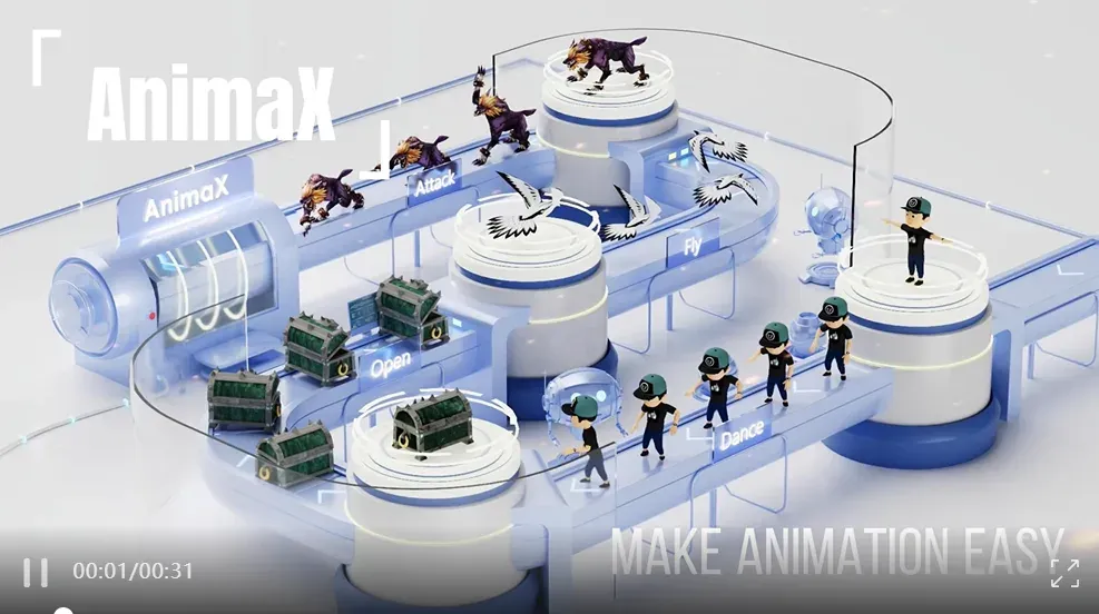 任意骨骼系统的模型都能驱动？AnimaX提出基于世界模型的3D动画生成新范式