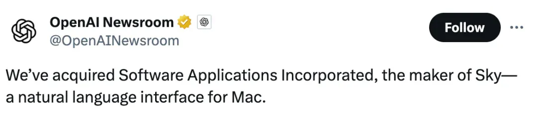 OpenAI收购macOS供应商，剑指GPT操作系统！微软也不装了