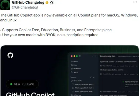 AI编程有了独立工作台！GitHub Copilot App全量开放，模型、Issue、仓库、PR全都交给Agent