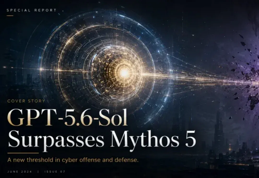 GPT-5.6-Sol在网络攻防能力上，超越了Mythos！开源模型也排好了