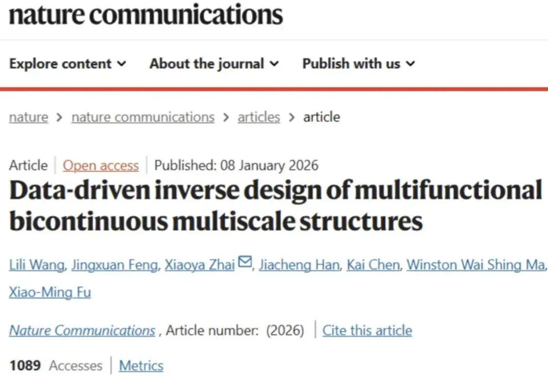 AI for Science开年新突破：中科大实现多尺度结构逆向设计128倍加速，登上Nature子刊
