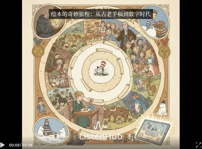ListenHub 视频绘本，把每个人的想象都变成视频故事