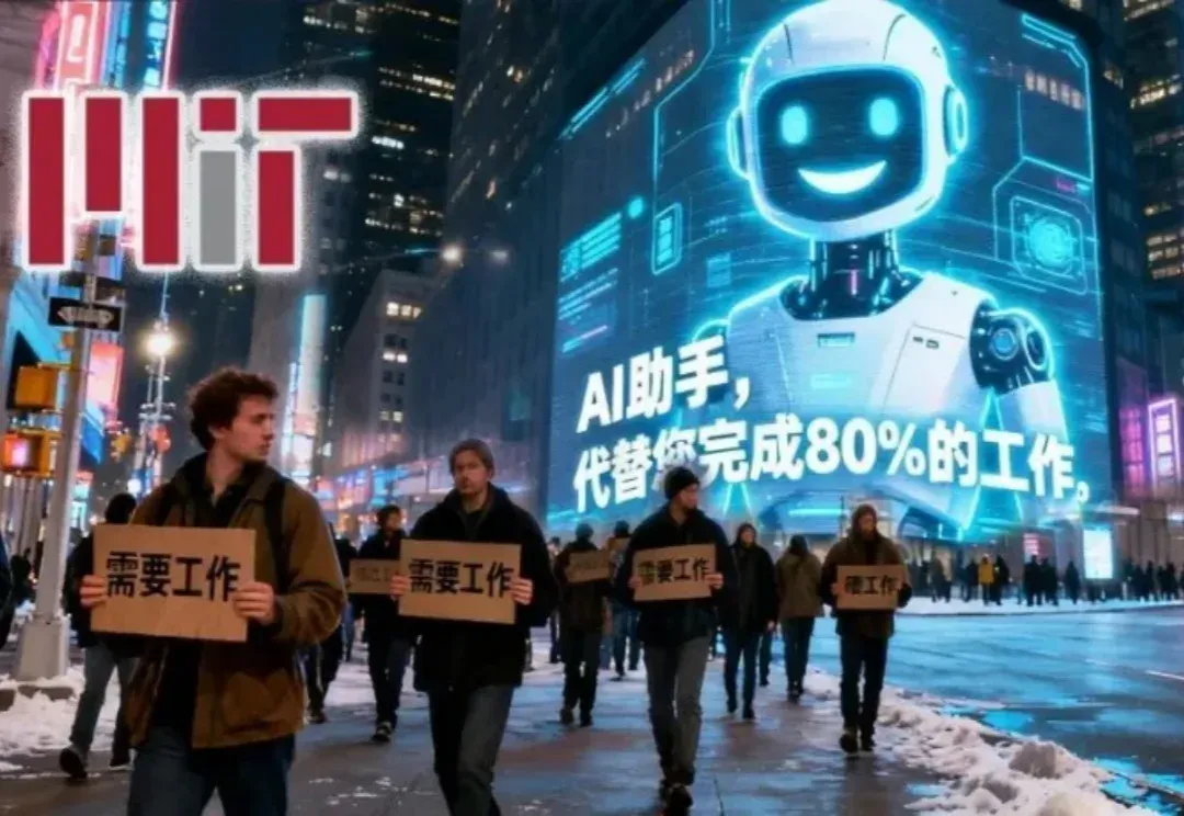 MIT模拟1.5亿打工人：程序员竟是安全？AI首波「血洗」1.2万亿白领薪资！