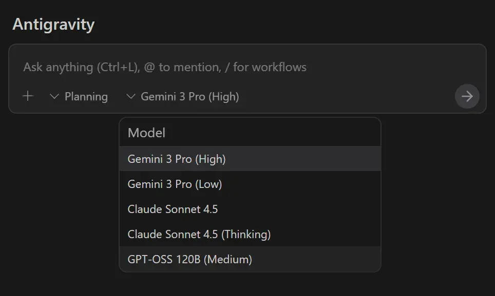 用Antigravity组建最强开发团队：Opus 4.5 + GPT-5.1-Codex-Max + Gemini 3 Pro