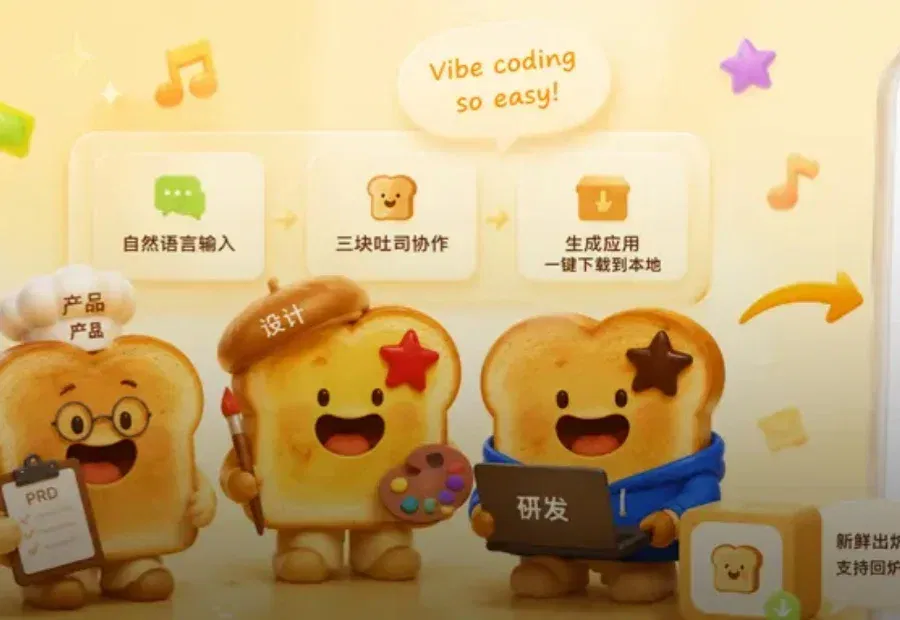腾讯做了个免费的吐司，我用它半天手搓四个APP