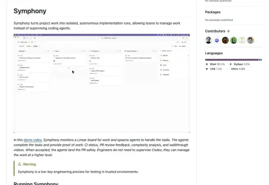 OpenAI工程师把话挑明了：一个人盯3到5个Coding Agent，基本就到顶了！反手开源 Symphony ——一套「少盯人、多验收」的新系统