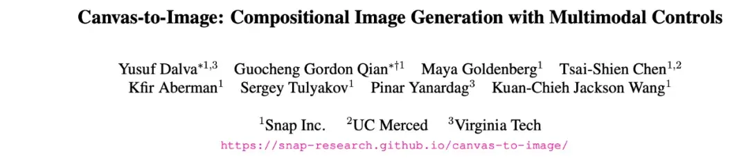 Snapchat提出Canvas-to-Image：一张画布集成 ID、姿态与布局