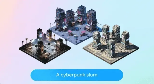 Meta再推WorldGen，简单一句话，竟「盖」出50×50米一座城