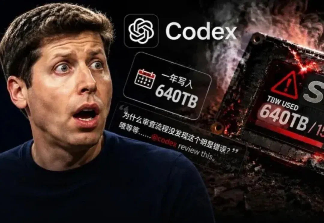 一年吃掉一块固态硬盘，Codex日志bug被骂「劣质软件」