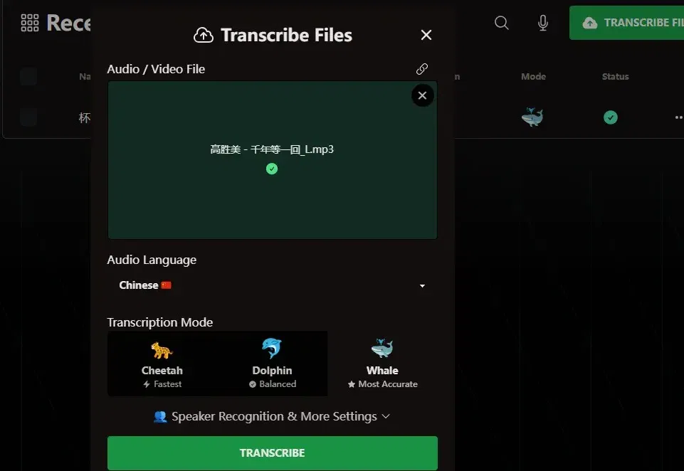一个语音转文字的 AI 工具站，月访问量 3000 万