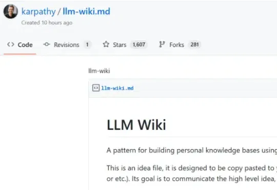 Karpathy知识库「LLM Wiki」火爆了，全网围观讨论