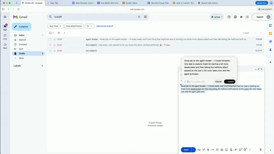 只用 ChatGPT 帮你上网，OpenAI 的 Agent 浏览器 Atlas 来了