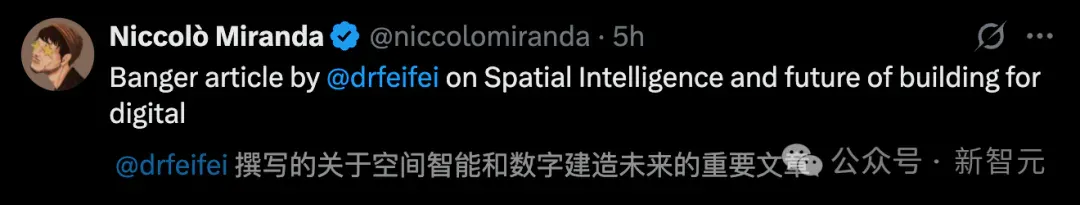 李飞飞万字长文爆了!定义AI下一个十年