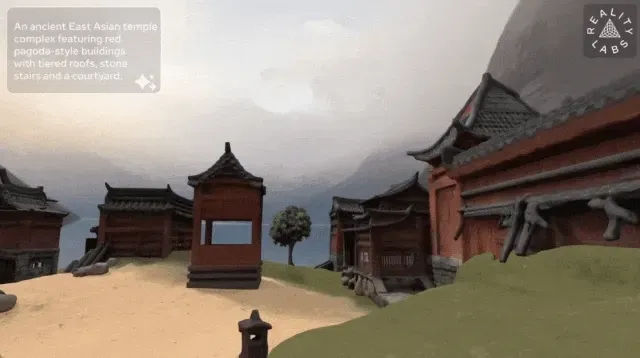 Meta再推WorldGen，简单一句话，竟「盖」出50×50米一座城