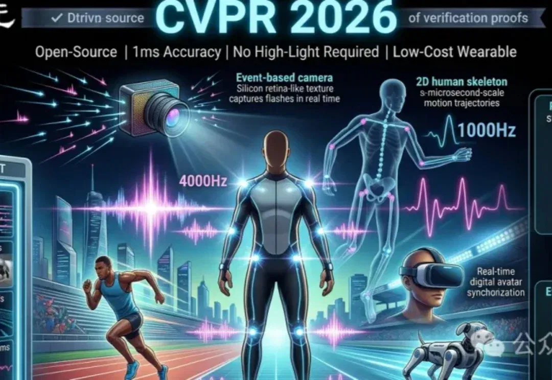 1毫秒级，最快的人体动作捕捉服！开源715万帧数据集| CVPR'26