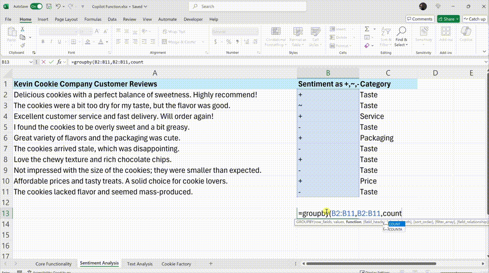 =COPILOT()函数横空出世！AI自动写公式效率起飞，网友：让Excel再次伟大