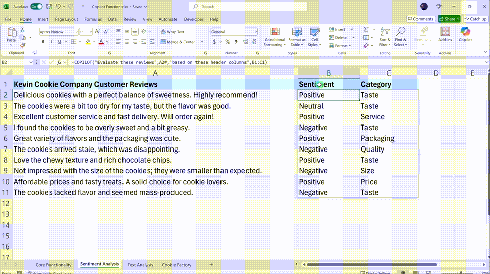 =COPILOT()函数横空出世！AI自动写公式效率起飞，网友：让Excel再次伟大